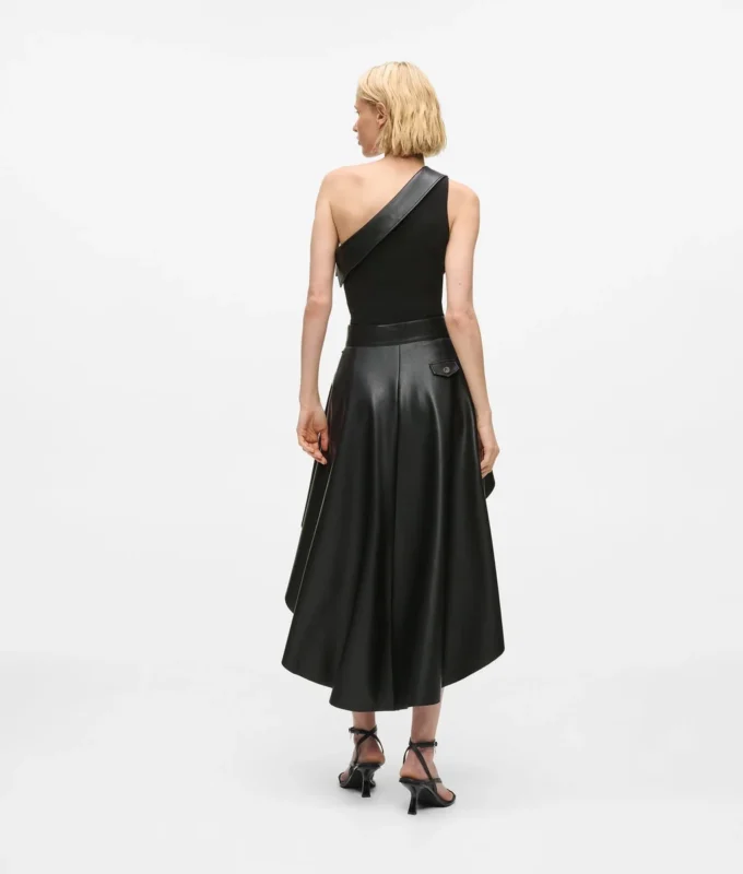 Einseitiges Biker-Kleid Einseitiges Biker-Kleid