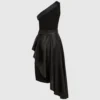 Einseitiges Biker-Kleid Einseitiges Biker-Kleid