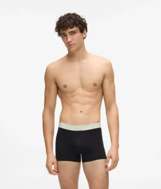 Elastische Boxershorts mit Logo-Etikett – 7er-Pack