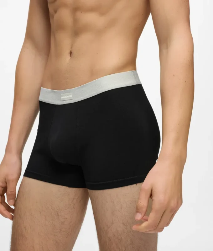 Elastische Boxershorts mit Logo-Etikett – 7er-Pack