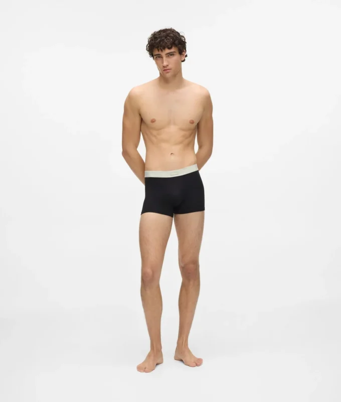 Elastische Boxershorts mit Logo-Etikett – 7er-Pack