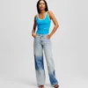 ENTSPANNTE COLOR-BLOCK-JEANS