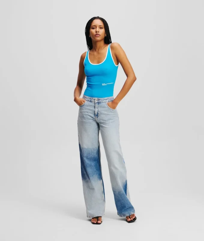 ENTSPANNTE COLOR-BLOCK-JEANS