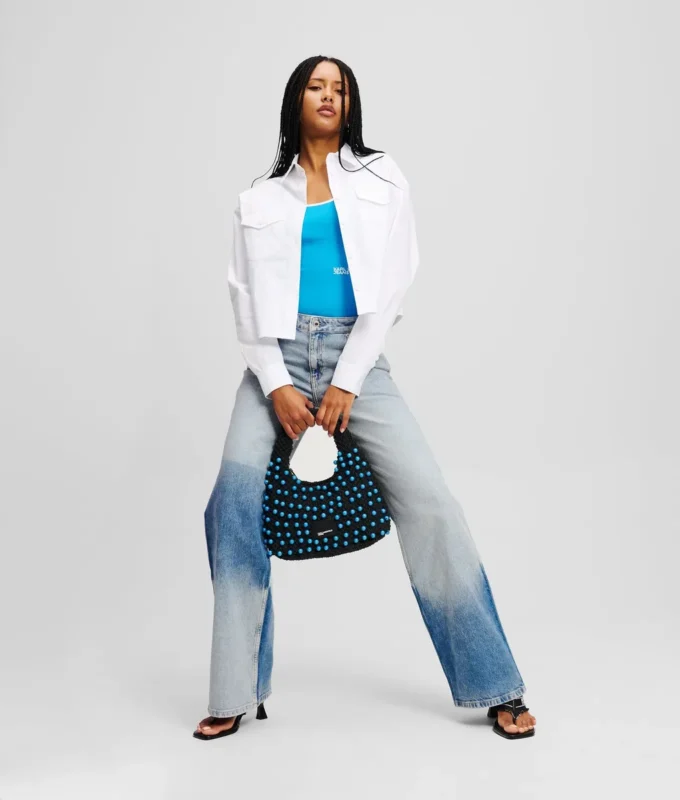 ENTSPANNTE COLOR-BLOCK-JEANS
