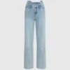 Entspannte Jeans mit Naht und mittlerer Leibhöhe Entspannte Jeans mit Naht und mittlerer Leibhöhe