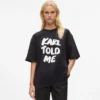 Exklusives, locker geschnittenes T-Shirt „Karl told me”