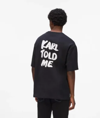 Exklusives, locker geschnittenes T-Shirt „Karl told me”