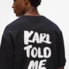 Exklusives, locker geschnittenes T-Shirt „Karl told me”