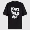 Exklusives, locker geschnittenes T-Shirt „Karl told me”