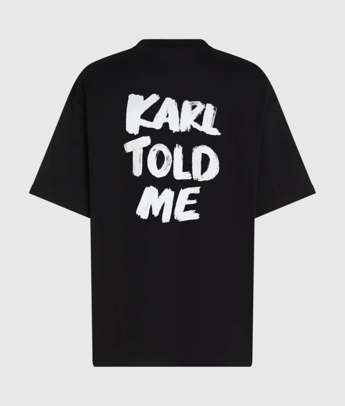Exklusives, locker geschnittenes T-Shirt „Karl told me”