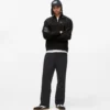 Fleece-Sweatshirt mit halbem Reißverschluss