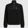 Fleece-Sweatshirt mit halbem Reißverschluss