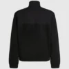 Fleece-Sweatshirt mit halbem Reißverschluss