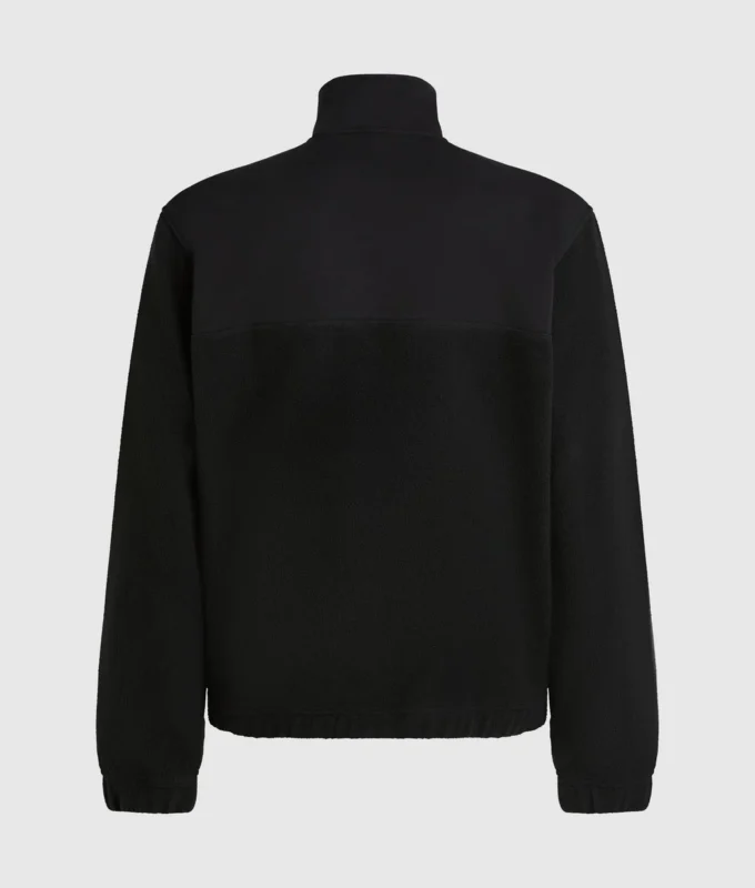 Fleece-Sweatshirt mit halbem Reißverschluss