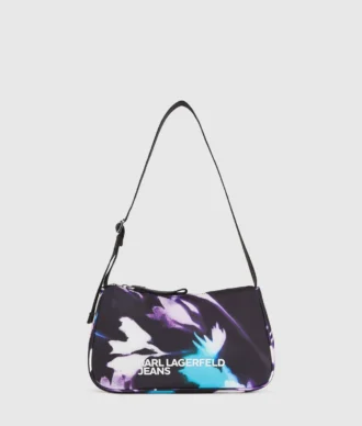FLORAL NYLON SCHULTERTASCHE