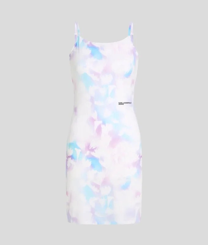 FLORAL-PRINT MESH DRESS FLORAL-PRINT MESH DRESS