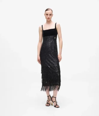 Fransen-Paillettenkleid Fransen-Paillettenkleid