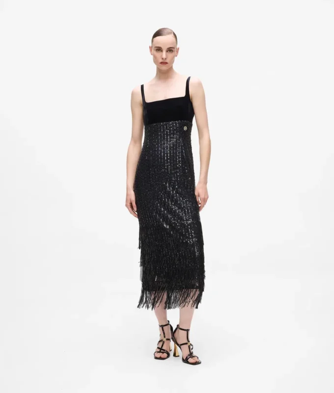Fransen-Paillettenkleid