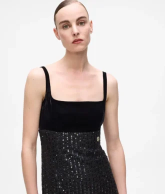 Fransen-Paillettenkleid Fransen-Paillettenkleid