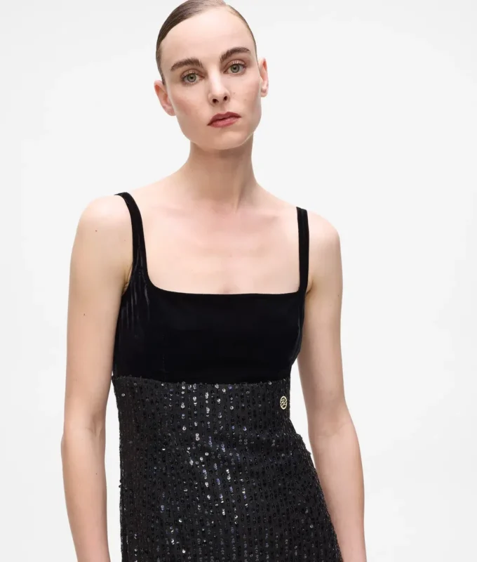 Fransen-Paillettenkleid