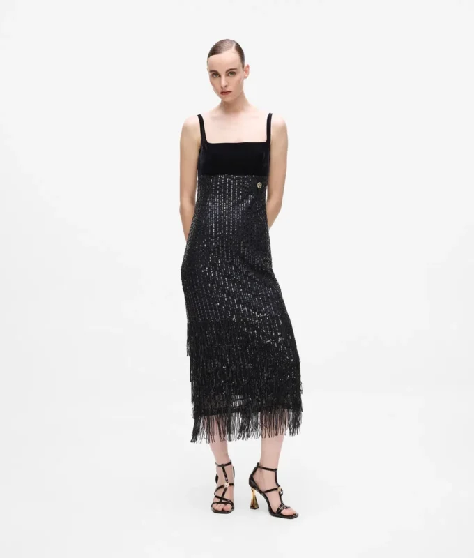 Fransen-Paillettenkleid