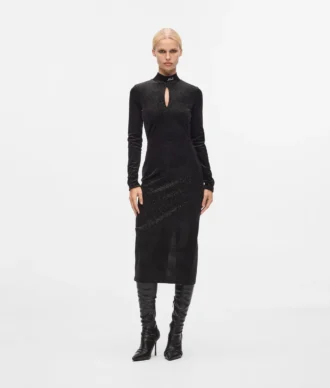Funkelndes Samtkleid