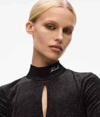Funkelndes Samtkleid