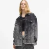 Gebleichte Jeansjacke