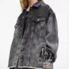 Gebleichte Jeansjacke
