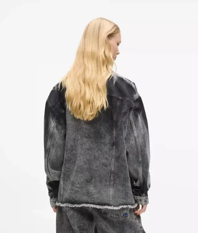 Gebleichte Jeansjacke