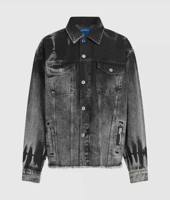Gebleichte Jeansjacke