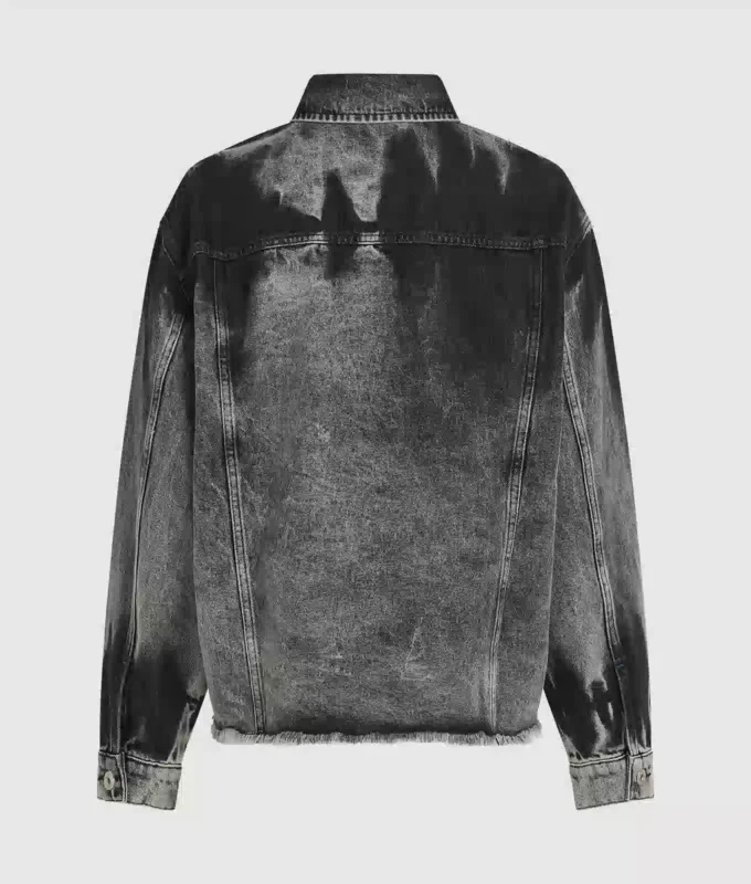 Gebleichte Jeansjacke
