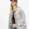 Gebleichtes Denimhemd