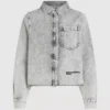 Gebleichtes Denimhemd