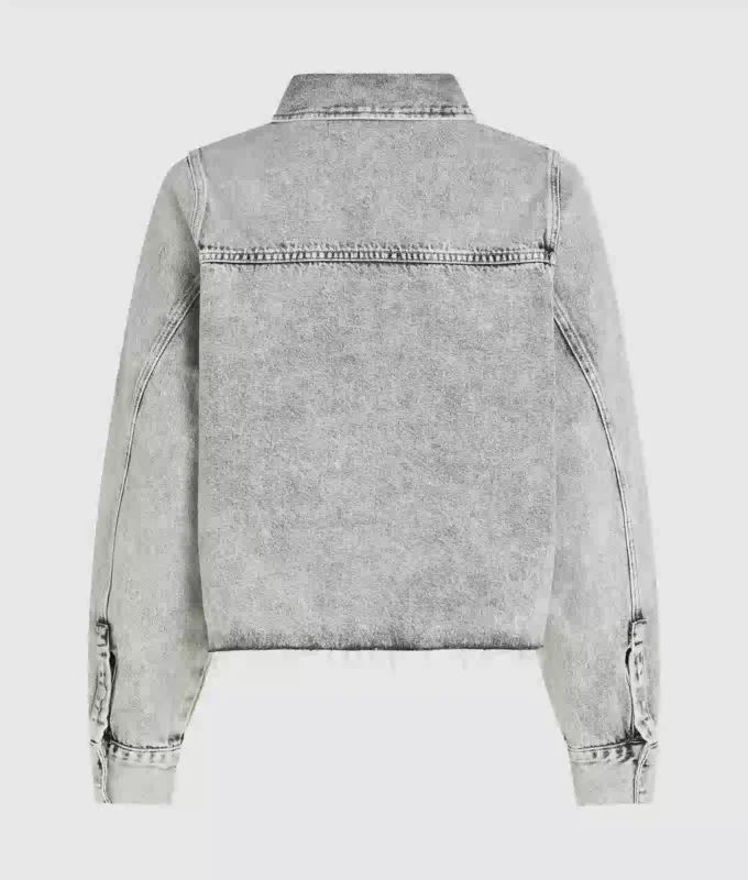 Gebleichtes Denimhemd