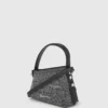 Geo Mini-Umhängetasche aus Denim Geo Mini-Umhängetasche aus Denim