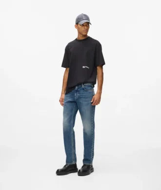 Gerade geschnittene Jeans im Vintage-Look