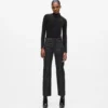 Gerade geschnittene Jeans mit Allover-Print