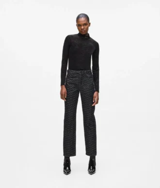 Gerade geschnittene Jeans mit Allover-Print