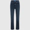 Gerade geschnittene Jeans mit hoher Taille