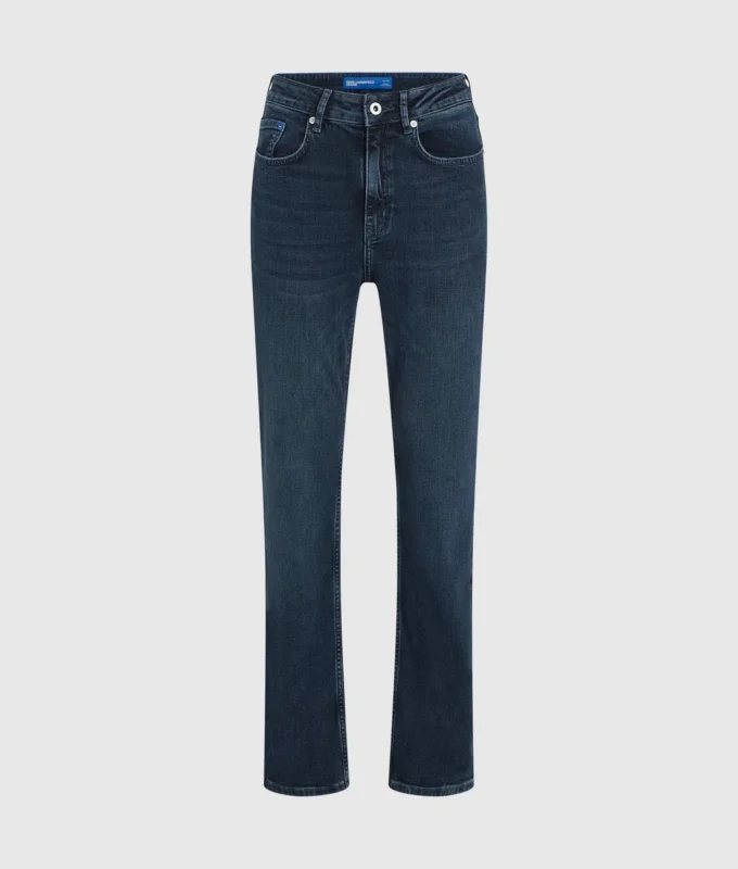 Gerade geschnittene Jeans mit hoher Taille