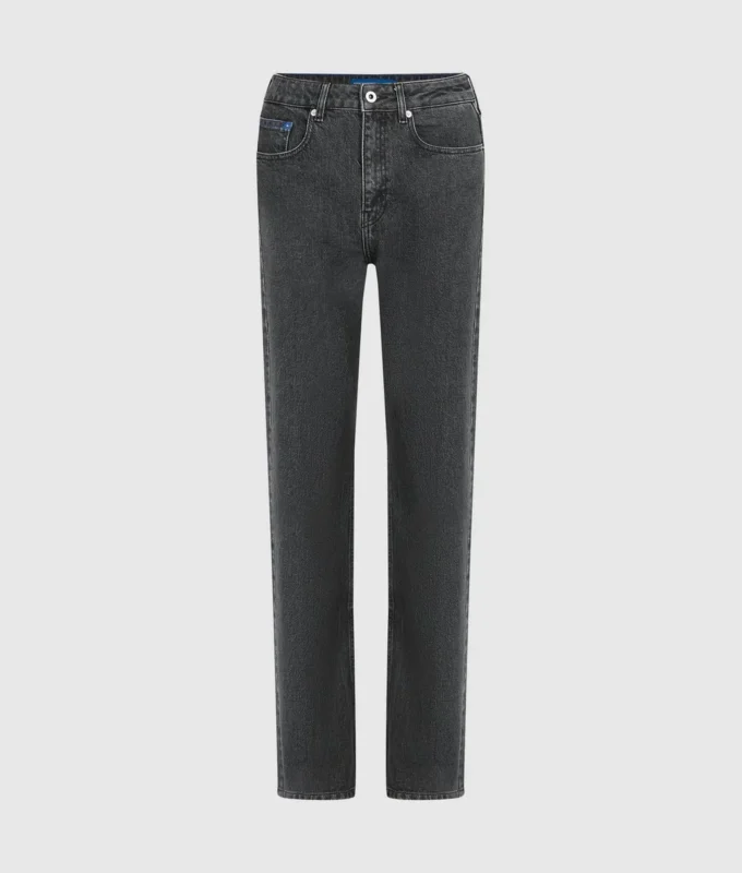 Gerade geschnittene Jeans mit hoher Taille