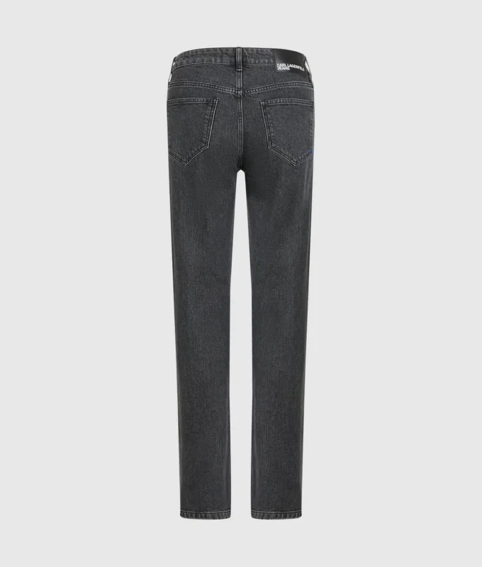 Gerade geschnittene Jeans mit hoher Taille