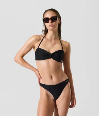 GERIFFELTES BANDEAU-BIKINI-OBERTEIL