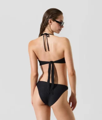 GERIFFELTES BANDEAU-BIKINI-OBERTEIL