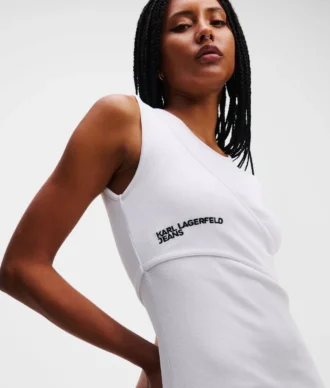 GERIFFELTES TANKTOP-KLEID