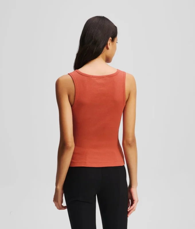 GERIFFELTES TANKTOP MIT V-AUSSCHNITT GERIFFELTES TANKTOP MIT V-AUSSCHNITT