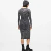 Geripptes Langarmkleid Geripptes Langarmkleid