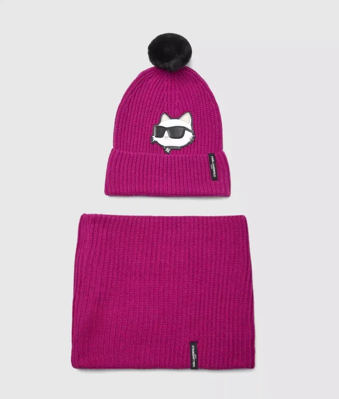 Geschenkset mit Mütze und Snood für Mädchen Geschenkset mit Mütze und Snood für Mädchen