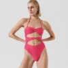 GESTREIFTER BANDEAU-BADEANZUG GESTREIFTER BANDEAU-BADEANZUG